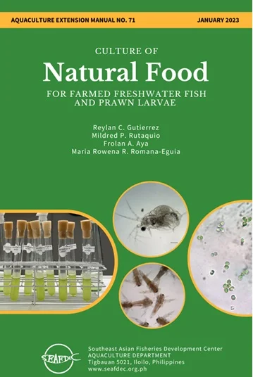 Culture of natural food for farmed freshwater fish and prawn larvae