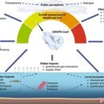 Las aplicaciones de edición genética tendrán beneficios y daños con riesgos asociados que afectarán a todos los niveles de las cadenas de valor de la acuicultura, los ecosistemas acuáticos y la sociedad. Source: Robinson et al., (2023), Rev. Aquac.