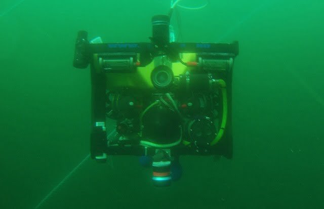 The Argus Mini ROV fitted with sonars, hydrophones, and cameras during trials aimed at identifying behavioural responses of fish to ROV operations. Source: Amundsen et al., (2024); arXiv preprint arXiv:2404.12995.