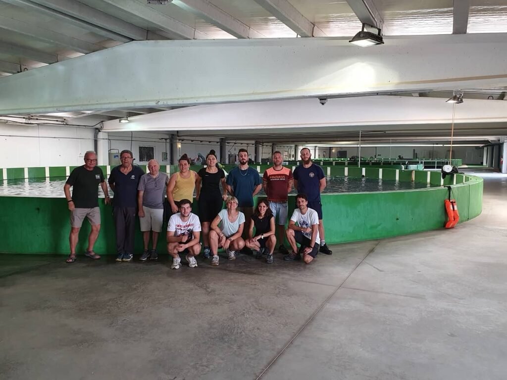 Equipo de Investigadores del cultivo del atún rojo en IEO. Cortesía: Dr. Fernando de la Gándara.