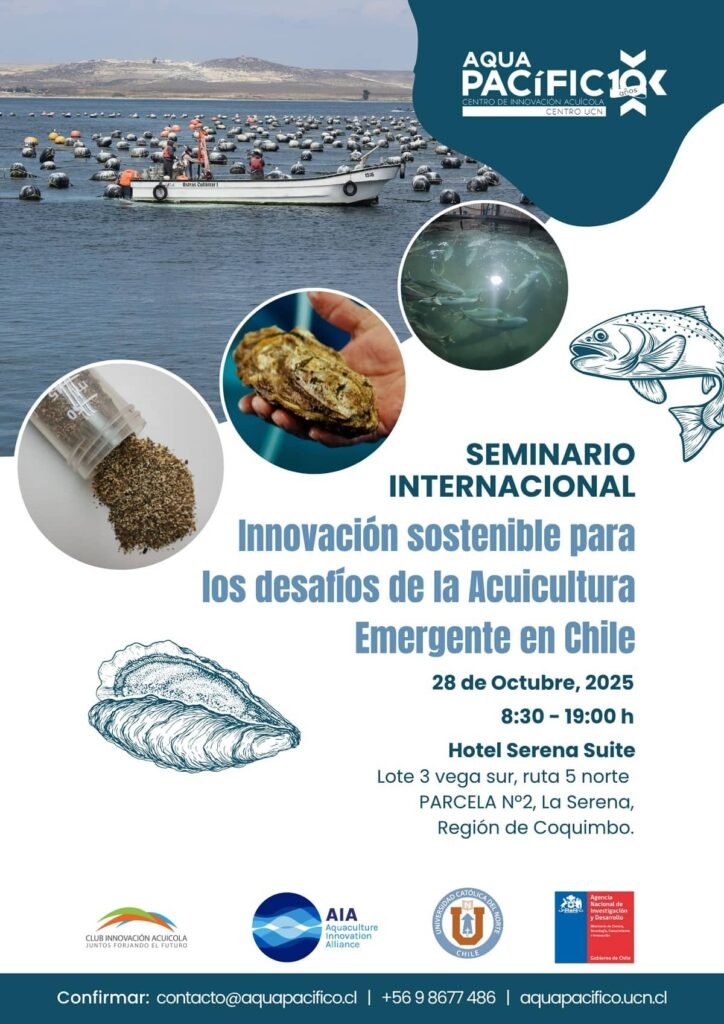 Seminario Internacional: Innovación sostenible para los desafíos de la Acuicultura Emergente en Chile.