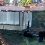 Imagen de detalle del recolector en las instalaciones del Acquario di Genova (Italia) donde se realizaron con éxito las pruebas experimentales.