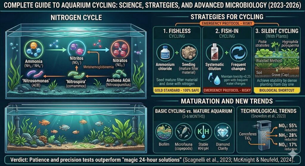 Aquarium cycling. Image generated with Gemini.