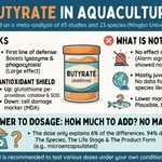 Butyrate-aquaculture